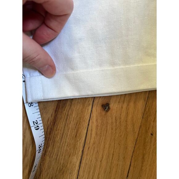 NWOT J.Crew Women’s 14T Pants White Seaside Linen Blend Pull On Trouser Summer - Picture 9 of 13
